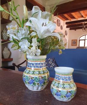 mexican ceramic mexican potttery folk art talavera Gorky Gonzalez Pots and Flower Vases<br>Catalogue