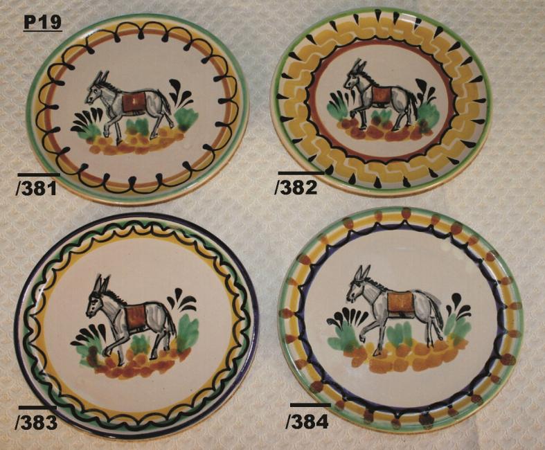  mexican ceramic mexican potttery folk art talavera Gorky Gonzalez Bread Plate w/donky