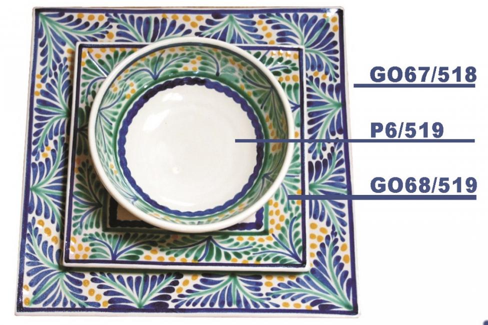 ceramica mexicana pintada a mano majolica talavera libre de plomo .