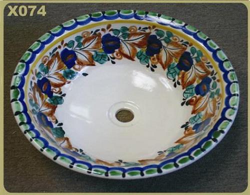 ceramica mexicana pintada a mano majolica talavera libre de plomo X074