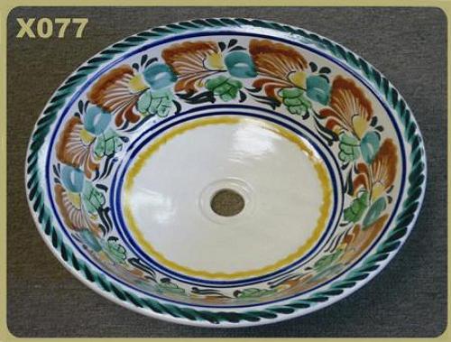 ceramica mexicana pintada a mano majolica talavera libre de plomo X077