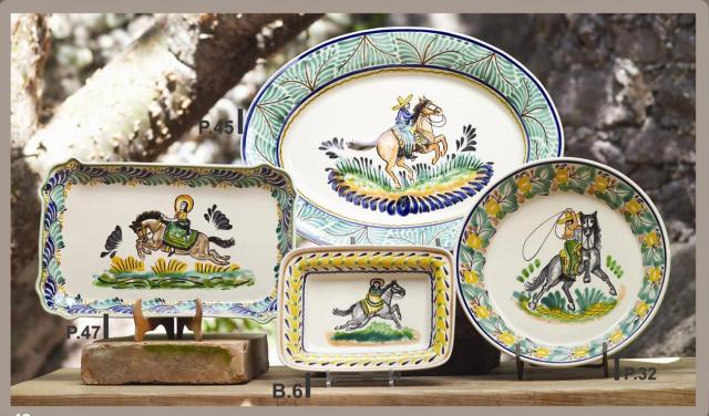 ceramica mexicana pintada a mano majolica talavera libre de plomo .