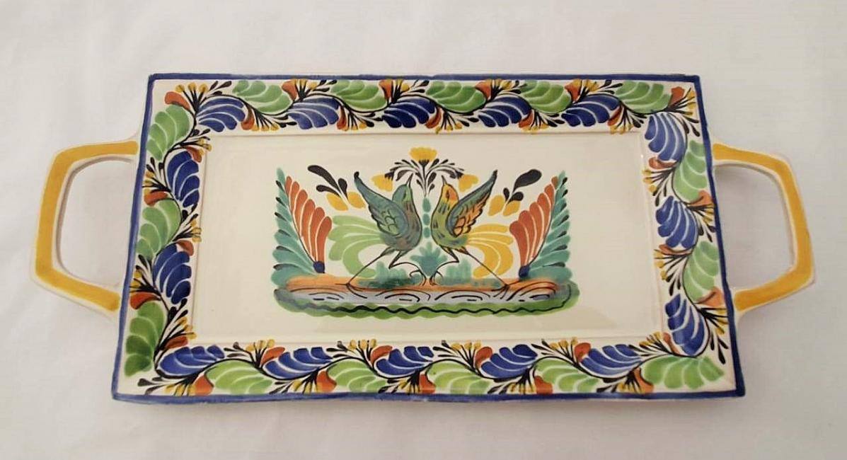  190611-12-mexican-tray-ceramic-table-decor-talavera-majolica-love-bird-motive-made-in-mexico
