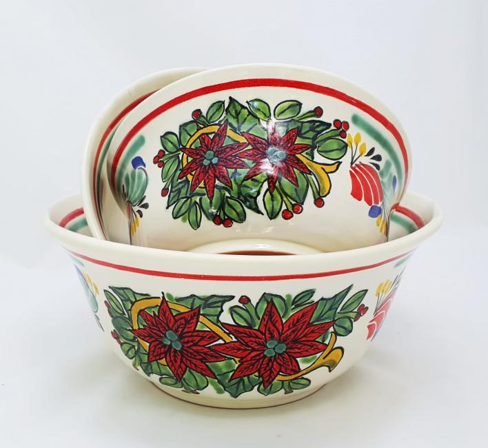 190712-12-01+mexican-handcrafts-salad-bowls-christmas-flower-tabledecor-talavera-majolica-handmade