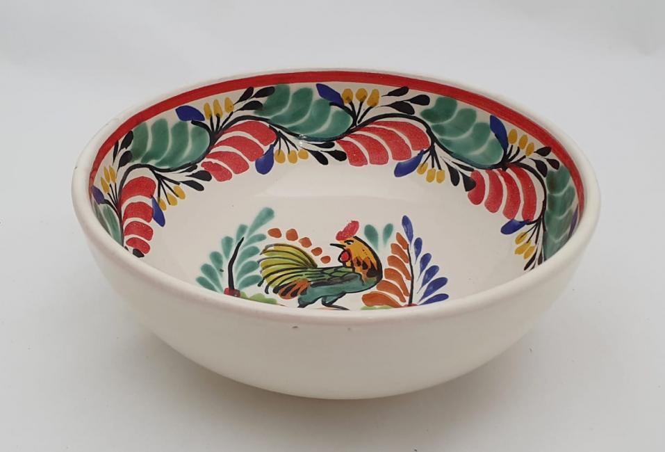  190712-17-01+mexican-bowl-handmade-handcrafts-rooster-christmas-tableware-talavera-majolica