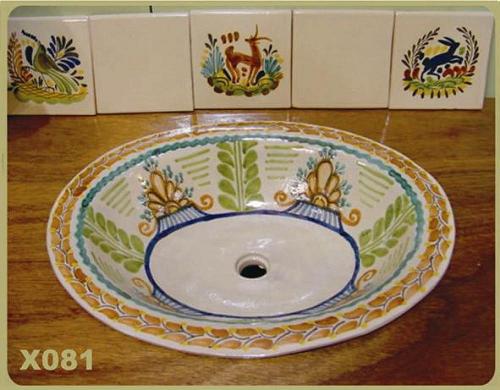 ceramica mexicana pintada a mano majolica talavera libre de plomo X081