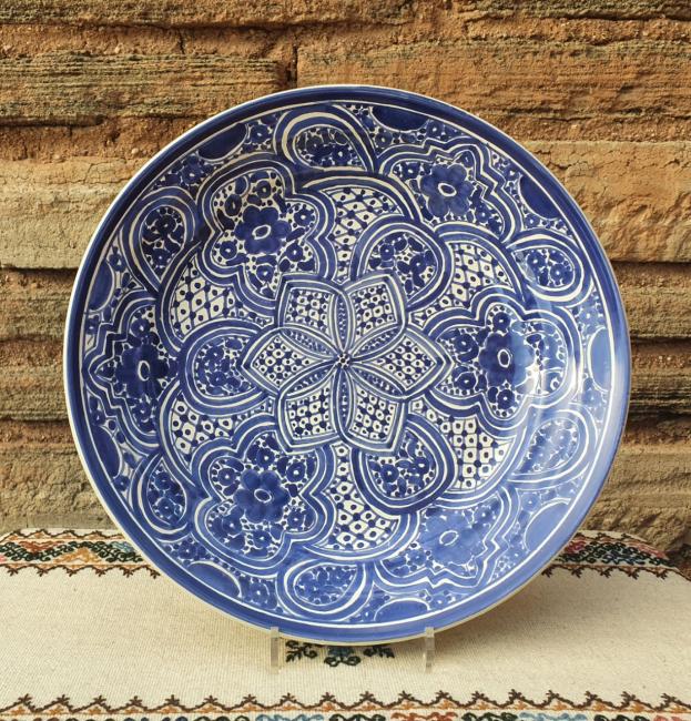  200607-08+mexican+wall+platter+talavera+majolica+mexico+home+and+garden+decor