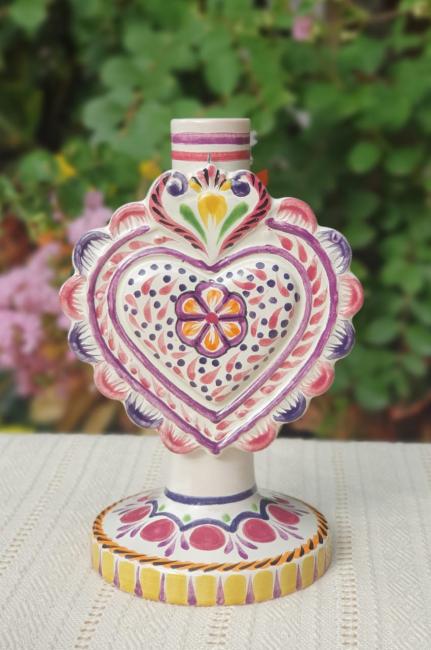  200625-02-01-mexican-purple-decorative-candle-holder-majolica-for-sale
