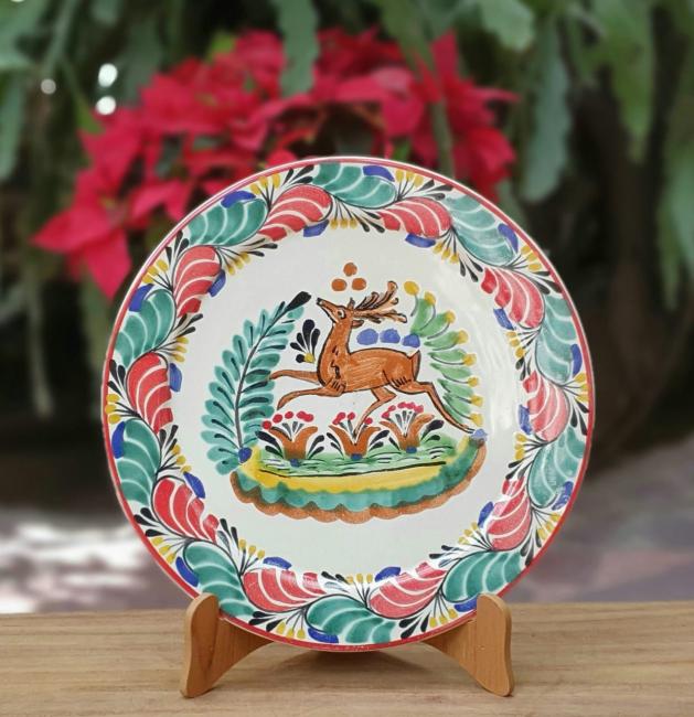  201113-11+ceramic-plates-handcrafts-christmas-deer-motive-tablesetting-gift-amazon-ebay