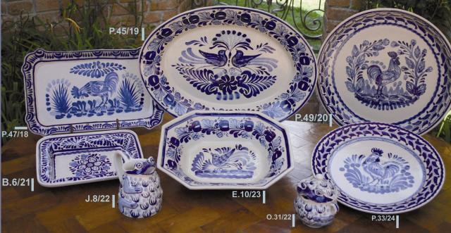ceramica mexicana pintada a mano majolica talavera libre de plomo .