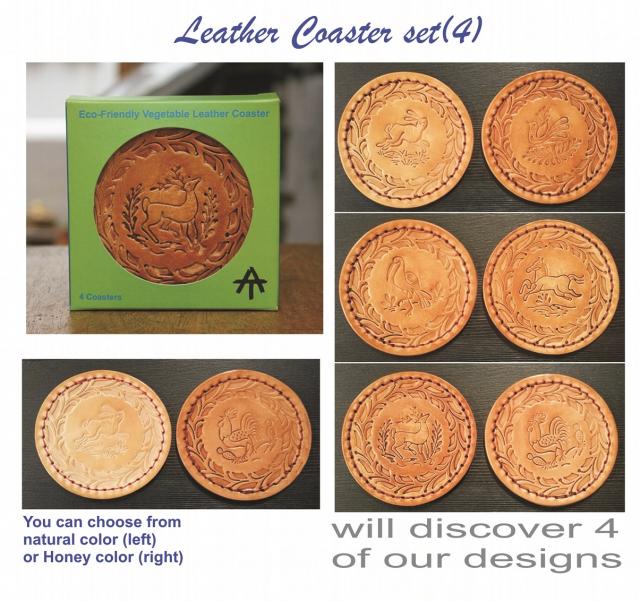  mexican ceramic mexican potttery folk art talavera Gorky Gonzalez Leather Coaster