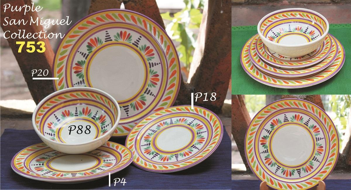  mexican ceramic mexican potttery folk art talavera Gorky Gonzalez Purple San Miguel Collection