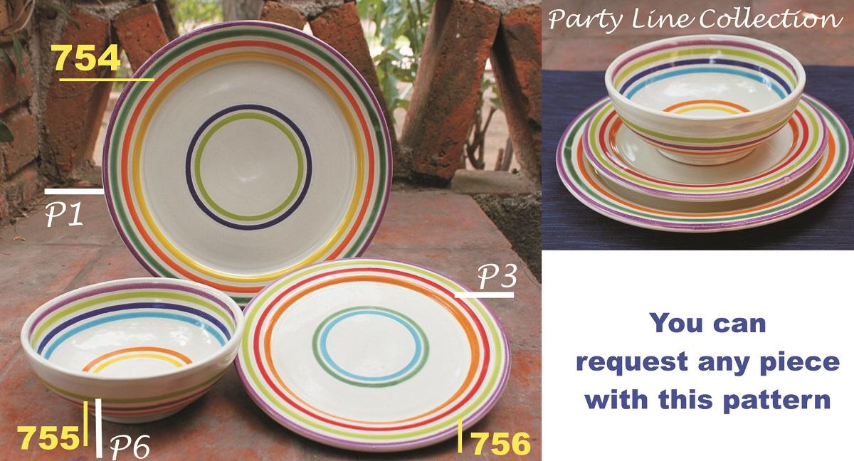  mexican ceramic mexican potttery folk art talavera Gorky Gonzalez Party Line Collection (P-L)