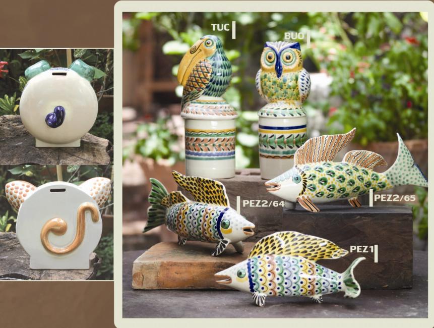 ceramica mexicana pintada a mano majolica talavera libre de plomo Figuras Decorativas