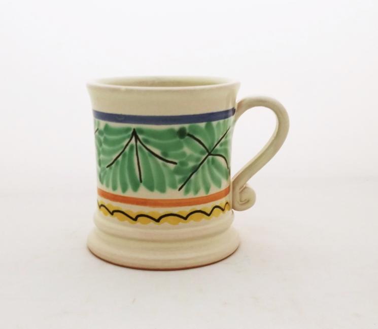  mexican ceramic mexican potttery folk art talavera Gorky Gonzalez Coffe Mug Traditional<br>Green-Black Colors III