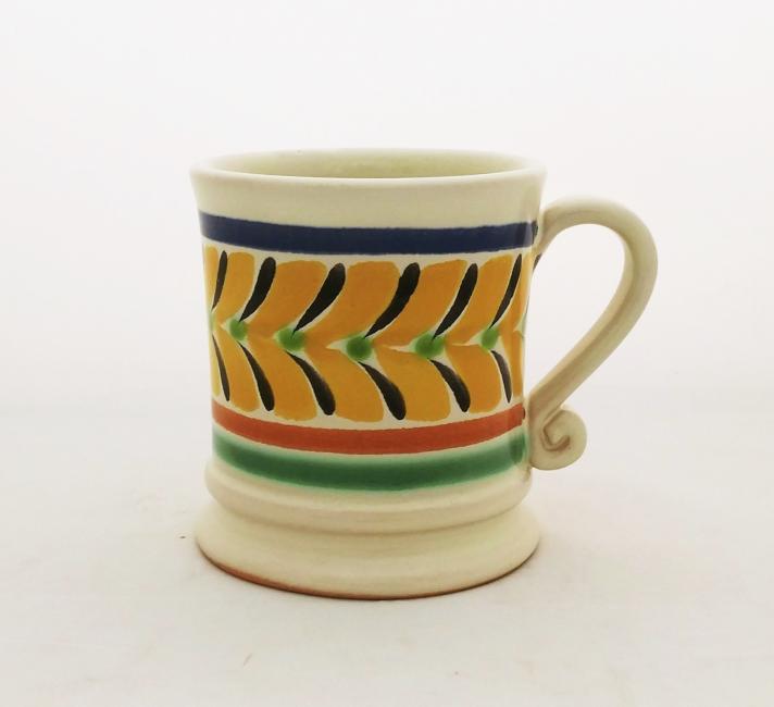  mexican ceramic mexican potttery folk art talavera Gorky Gonzalez Coffe Mug Traditional<br>Blue-Yellow-Black Colors
