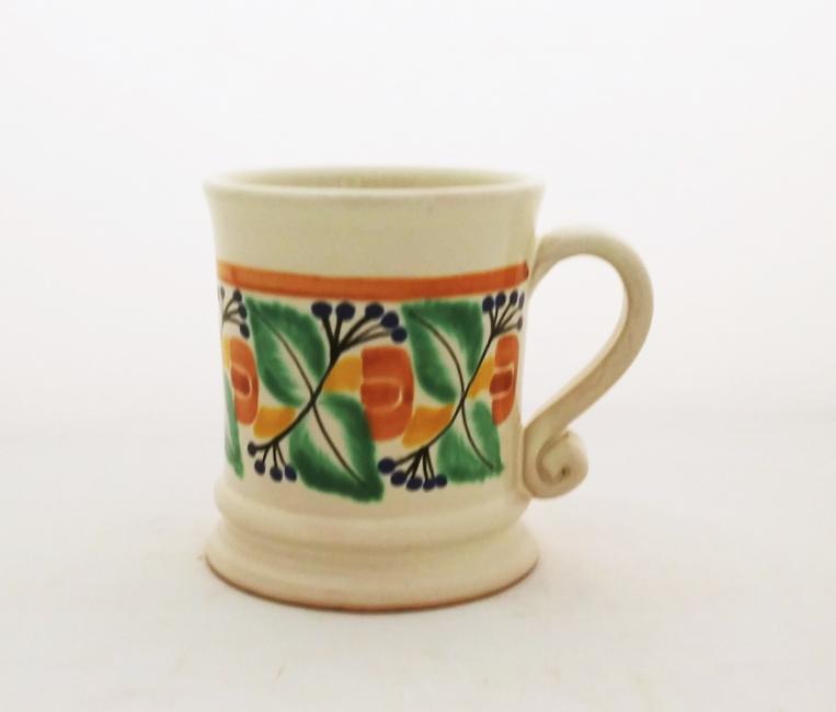 ceramica mexicana pintada a mano majolica talavera libre de plomo Tarro Cafe Tradicional<br>Verde-Amarillo III