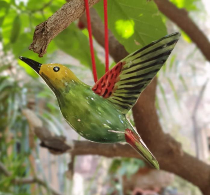  mexican ceramic mexican potttery folk art talavera Gorky Gonzalez Hummingbird Ornament