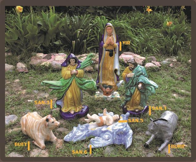 ceramica mexicana pintada a mano majolica talavera libre de plomo Nacimiento