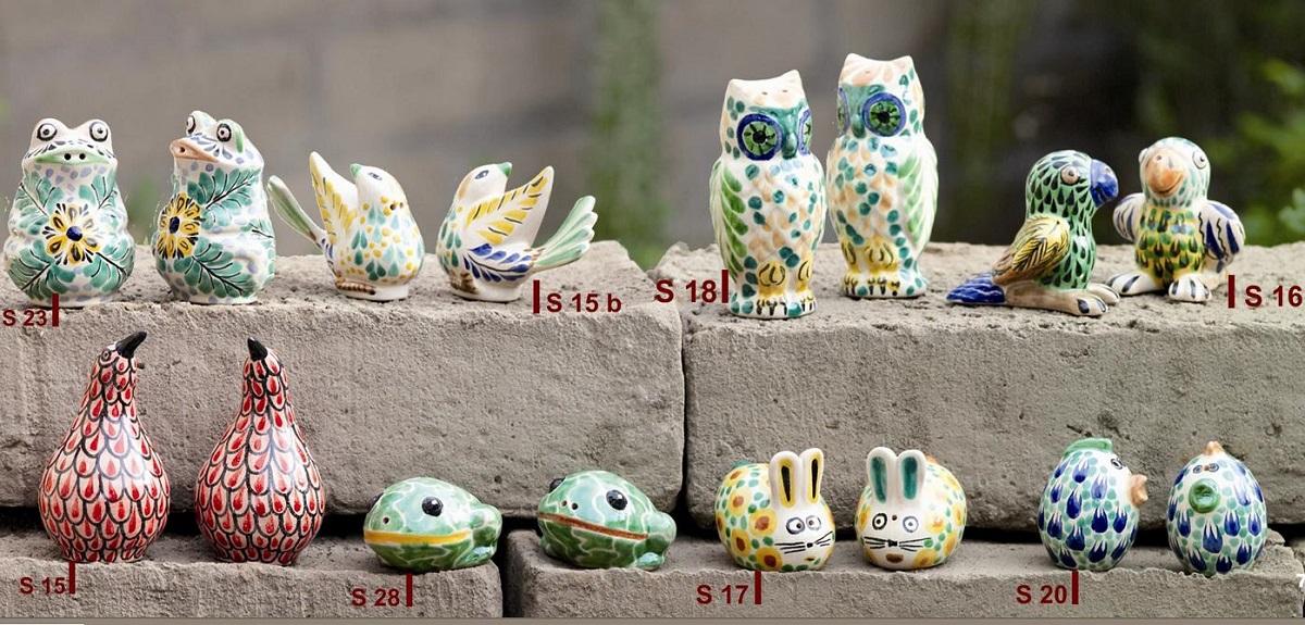  mexican ceramic mexican potttery folk art talavera Gorky Gonzalez Salt & Pepper Shakers 2