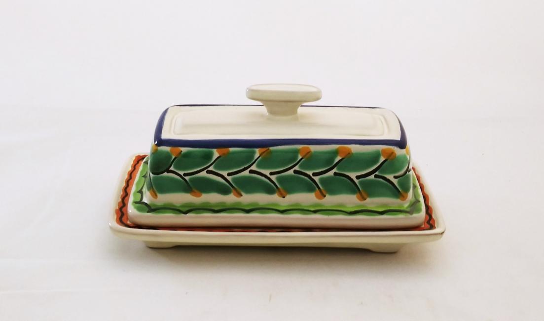 ceramic-butter-cover-dish-tableware-blue-talavera-majolica-handmade-mexico-amazon-gifts-pottery-mom-girlfriend