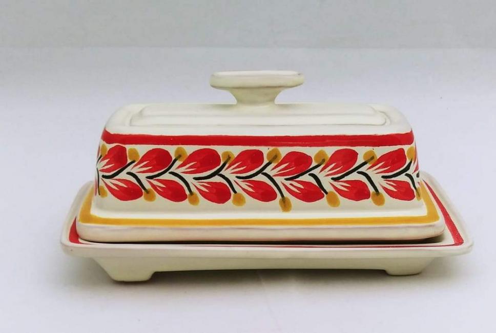 ceramic-butter-cover-dish-tableware-blue-talavera-majolica-handmade-mexico-amazon-gifts-pottery-red-flower