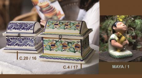 ceramica mexicana pintada a mano majolica talavera libre de plomo Cajas de cofre