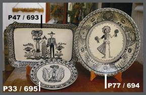 mexican ceramic mexican potttery folk art talavera Gorky Gonzalez Ornament Large Angel<br>3D figure 4.9 in H<br>MultiColors