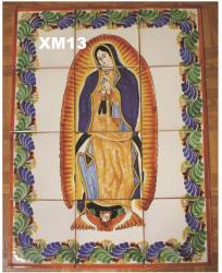 Artesanas Mexicanas Ceramica Majolica Talavera Mural de Azulejos<br>Virgen de Guadalupe