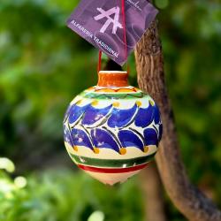 3d-sphere-christmas-ornament-decor-tree-ceramics-gifts-handmade-set-of-2-3-3