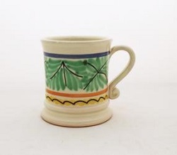 ceramica mexicana pintada a mano majolica talavera libre de plomo Tarro Cafe Tradicional<br>Verde-Negro III