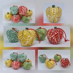 mexican ceramic mexican potttery folk art talavera Gorky Gonzalez Apple Ornament