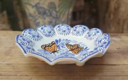 butterflies-bolw-chips-snack-dish-bowl-plates-ceramic-hand-painted-mexican-pottery-ceramics-handmade-handpainted-gorkypottery-easter-easterrabbit-easteregg-pascua-conejo-traditions