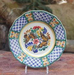 butterfly-flower-plate-blue-talavera-handcrafts-gto-mexico-art-gallery-tableware-tabledecor