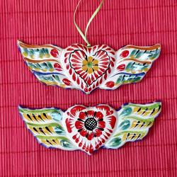 christmas-gifts-ornaments-for-tree-handpainted-ceramic-heart-with-wings-set-2
