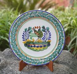 dancing-bird-2-plate-mexicanpottery-ceramics-handmade-handthrown-handpaited-gorkypottery-mexico-majolica-eatdifferent-tabletop-ceramics