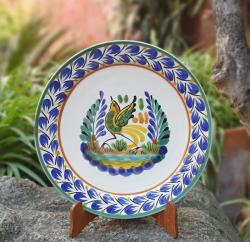 dancing-bird-5-plate-mexicanpottery-ceramics-handmade-handthrown-handpaited-gorkypottery-mexico-majolica-eatdifferent-tabletop-ceramics