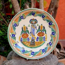 decorative-wall-colors-skeleton-ms-catrina-halloween-plate-decor-day-colors-ceramics-serving