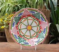 flower-plate-blue-talavera-handcrafts-gto-mexico-art-gallery-tableware-tabledecor-majolica