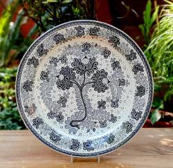 handcrafts-mexican-wall-platters-folk-art-hand-made-mexico-gorky-workshop-little-flower-black-and-white