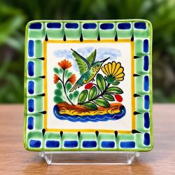 hummingbird-bread-square-plate-tableware-ceramic-majolica-art-1-1