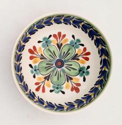 mexican-ceramic-cereal-soup-bowl-handmade-handcrafts-talavera-majolica-flower