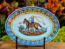 mexican-ceramics-cowboy-decks-oval-platters-wall-serving-table-gifts-rodeo-2