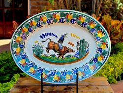 mexican-ceramics-cowboy-decks-oval-platters-wall-serving-table-gifts-rodeo-4