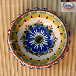 mexican-ceramics-flower-snack-bowl-gorky-gto-mexico-green-2