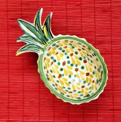 mexican-ceramics-pineapple-snack-for-serving-green-gift-wedding