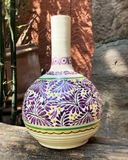 mexican-ceramics-purple-flower-vase-decor-home-garden-interior-gift-4