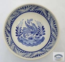 mexican-plates-cereal-soup-bowl-handcrafts-talavera-bird-mexico