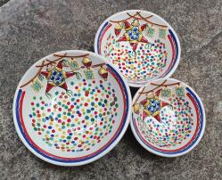 mexican-salsa-snack-dish-handpainted-party-motives-ceramic-christmas-navidad