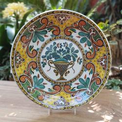 mexican-wall-platters-hand-painted-hand-wheel-folk-art-red-gorky-workshop